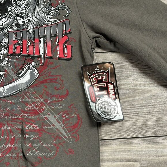 Crazy Vintage Y2K MMA Elite Affliction Style Grunge Zip Hoodie - Picture 3 of 4